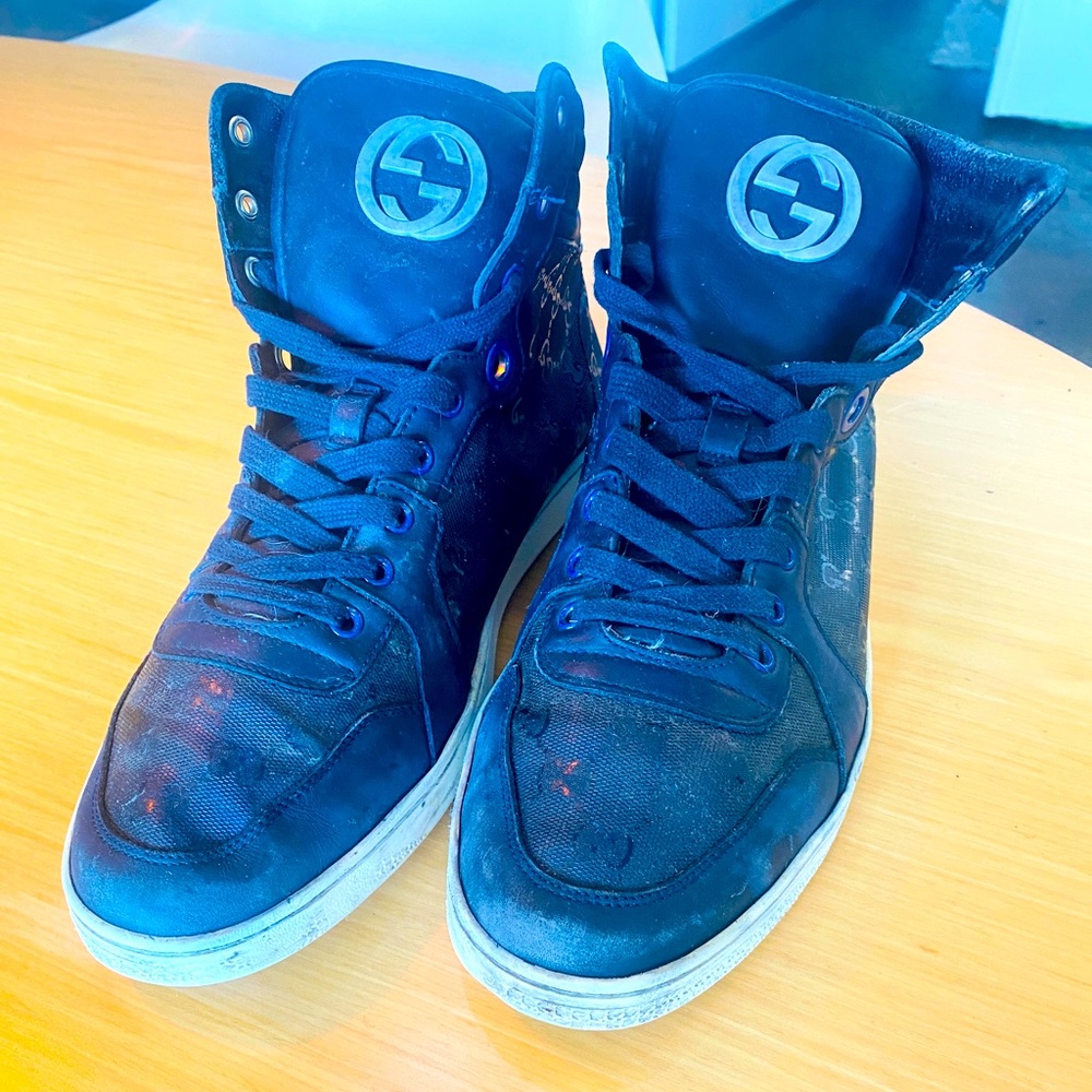 Gucci Coda Hi Top Coda Sneaker sz 9G, 10 US